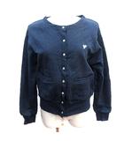 フリークスストア FREAKS STORE カーディガン スウェット 刺繍 長袖 F 紺 ネイビー /AU
