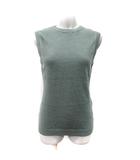 イエナ IENA ニット カットソー ノースリーブ 麻 リネン 緑 カーキ /YI