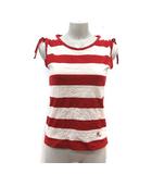 ケティ KETTY タンクトップ ボーダー リボン 2 赤 レッド 白 アイボリー /MS