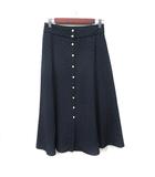 イエナ IENA フレアスカート ロング ドット 36 S 紺 ネイビー /YI