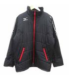ミズノ MIZUNO 中綿ジャケット ブルゾン ジップアップ 総裏地 L 黒 ブラック /YK