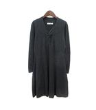ヒロココシノ HIROKO KOSHINO ワンピース ニット ひざ丈 長袖 カシミヤ 40 L グレー /MN