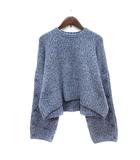 ニット セーター 長袖 F 紺 ネイビー /MN