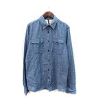 ヌーディージーンズ nudie jeans シャツ 長袖 S 紺 ネイビー /YI