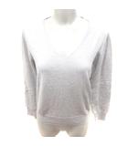 ザヴァージニア The Virgnia ニット カットソー Vネック 長袖 カシミヤ混 9 グレー /RT