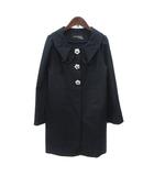 ユニバーバル ミューズ UNIVERVAL MUSE コート フリル 紺 ネイビー /MS