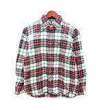 マックレガー マクレガー McGREGOR ネルシャツ ボタンダウン チェック 長袖 M 赤 レッド 緑 グリーン /MN