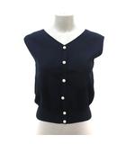 リランドチュール Rirandture ニットベスト 前開き 2 紺 ネイビー /MS