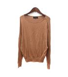 アンタイトル UNTITLED ニット カットソー 長袖 カシミヤ混 2 M ベージュ /MN