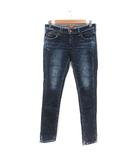 サムシング something パンツ デニム ジーンズ スキニー ストレッチ 28 青 インディゴブルー /MS