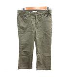 エルプラネット ELLE PLANETE クロップドパンツ サブリナ 40 L カーキ 緑 グリーン /AU