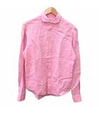 エディフィス EDIFICE カジュアルシャツ 長袖 麻 リネン 46 M ピンク /YK