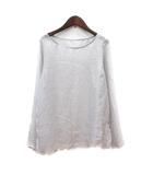 ミスティック mystic ブラウス 長袖 シアー ライトグレー /MN