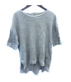 ロペ ROPE ニット カットソー 五分袖 38 M 水色 ライトブルー /AU