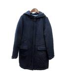イエナ IENA ダウンコート フード ウール 38 M 紺 ネイビー /MN