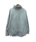 フリークスストア FREAKS STORE トレーナー タートルネック 長袖 裏起毛 F 青 ブルー /MN