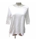 プラステ PLST ニット カットソー 五分袖 2 M 白 ホワイト /YK