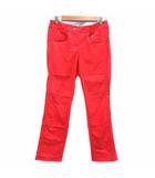 マンシングウェア MUNSINGWEAR テーパードパンツ 9 M 赤 レッド /YK