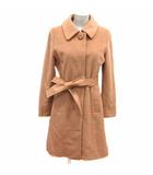 クリアインプレッション CLEAR IMPRESSION ステンカラーコート ノーカラー 総裏地 ウール 2 M ベージュ /YK