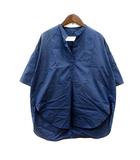 プレインピープル PLAIN PEOPLE チュニック 七分袖 2 M 紺 ネイビー /MN