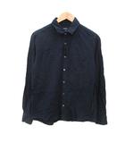 ナノ&コー nano&co シャツ 長袖 M 濃紺 ネイビー /MS