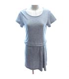 プラステ PLST ワンピース ひざ丈 半袖 2 M グレー /AU