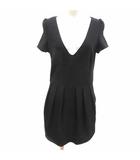 ザラ トラファルック ZARA Trafaluc パンツ オールインワン サロペット Vネック 半袖 S 黒 ブラック /YK