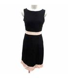 ボールジー BALLSEY トゥモローランド ワンピース ひざ丈 ノースリーブ 黒 ブラック ベージュ /YK