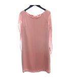 ロイヤルパーティー ROYAL PARTY ワンピース ひざ丈 マント ノースリーブ F ピンク /AU