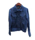 レイビームス Ray Beams シャツジャケット ステンカラー 麻 リネン 長袖 0 S 紺 ネイビー /AU