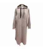 フィラ FILA ワンピース ロング フード 裏起毛 長袖 L ベージュ /YK