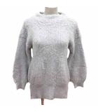 ワンピース チュニック ニット ハイネック 長袖 F グレー /YK