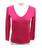 ドレステリア DRESSTERIOR ニット カットソー Vネック 長袖 カシミヤ ピンク /YK