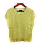 コムサイズム COMME CA ISM ニット セーター ノースリーブ M ライムグリーン /RT