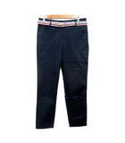 トミーヒルフィガー TOMMY HILFIGER テーパードパンツ ベルト付き 36 S 紺 ネイビー /MN