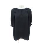 チュニック 半袖 黒 ブラック /YI