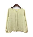 グリーンレーベルリラクシング ユナイテッドアローズ green label relaxing ブラウス 長袖 F 黄色 イエロー /MN
