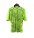 アディダス adidas カットソー 半袖 総柄 0 XL 黄色 イエロー /YI