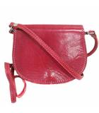  フィレンツェ Florence ミニショルダーバッグ 本革 レザー 赤 レッド /YK ●RY
