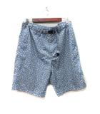 ニコアンド Niko and.. ハーフパンツ ショート 花柄 M 水色 /YI