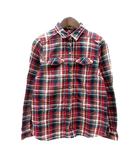 グリーンレーベルリラクシング ユナイテッドアローズ green label relaxing ネルシャツ チェック 長袖 赤 レッド /MN