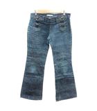グレースコンチネンタル GRACE CONTINENTAL デニムパンツ ジーンズ フレア レースアップ 38 M 青 ブルー /AU
