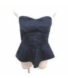 バルコニーアンドベッド Balcony and Bed Denim ベアトップ デニム ペプラム F インディゴ /YK