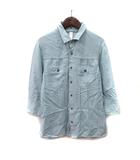 カリテ qualite シャツ ブラウス 七分袖 2 M 水色 /YI
