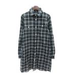 ロッソ ROSSO アーバンリサーチ シャツワンピース ミニ チェック 長袖 F グレー /MN