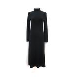 ザラ ZARA ワンピース ロング ハイネック 長袖 黒 ブラック /YI