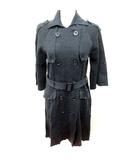 ボディドレッシングデラックス BODY DRESSING Deluxe トレンチコート ニット ウール ウエストマーク 38 グレー /RT