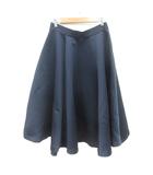 イエナ IENA フレアスカート ミモレ ロング 40 L 紺 ネイビー /MN