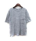 ジャーナルスタンダード レリューム JOURNAL STANDARD relume Tシャツ カットソー パイル地 総柄 半袖 M グレー /YI