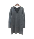 イエナ IENA ワンピース ニット ミニ 長袖 ウール グレー /MN